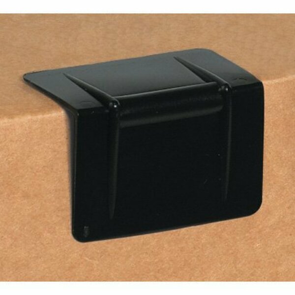 Bsc Preferred 2-1/2 x 1 3/4'' - Black Plastic Strap Guards, 1000PK S-3474